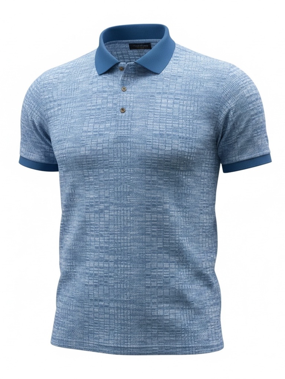 NWT Paisley & Gray Mens XL Slim Fit Knit Polo Shirt Short Sleeve Blue